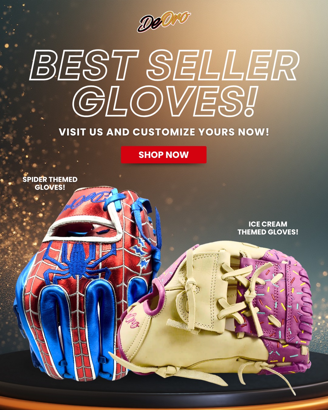 Get your hands on our most popular custom designs, including the Spider and Ice Cream themes. These sell out fast!Ice Cream Gloves: https://deorosports.com/product/custom-ice-cream-glove/
Get yours now at deorosports.com#customgloves #custom #deorosports #baseball #baseballgloves #softball #softballgloves #mlb #gloves #fyp #trending #viral #foryou