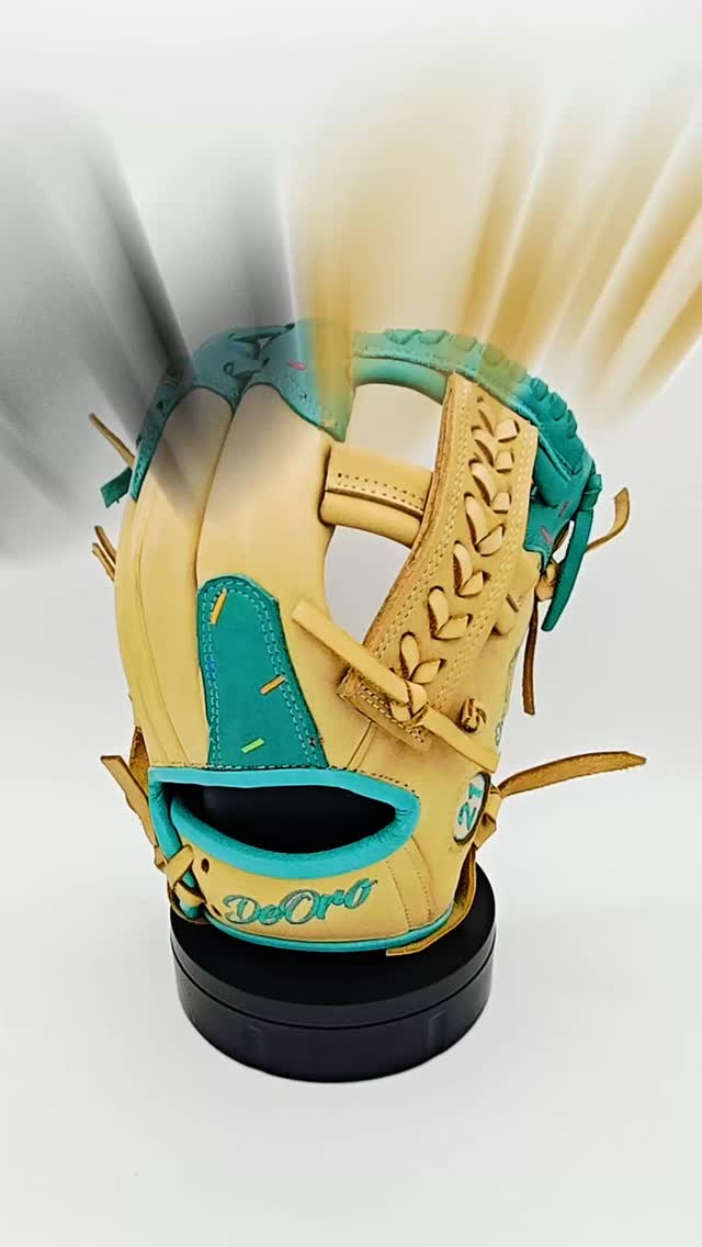 Ice Cream Series! You can also design yours too! Just visit our custom builder on our website!#deorosports #customglove #custom #baseballgloves #softballgloves #baseball #softball