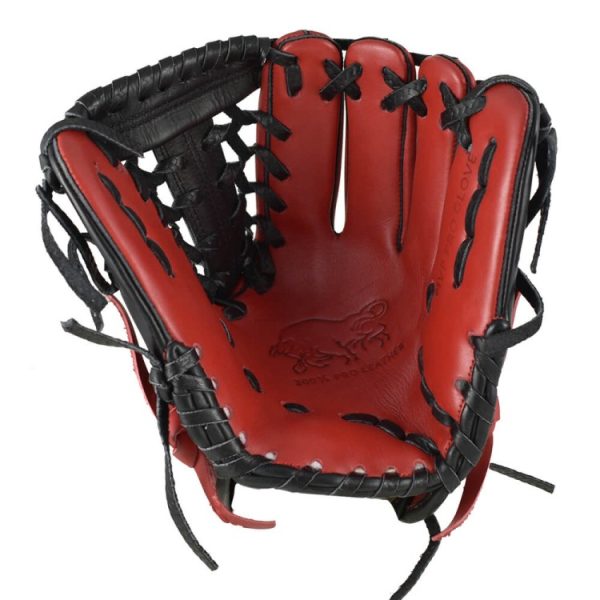 11.50" Baseball Single Welting Modified Trapeze Infield Red-Black Glove