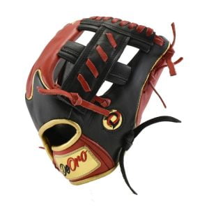 11.75" Baseball Royal Tip Welting Single Post Slash Infield Black-Red Glove