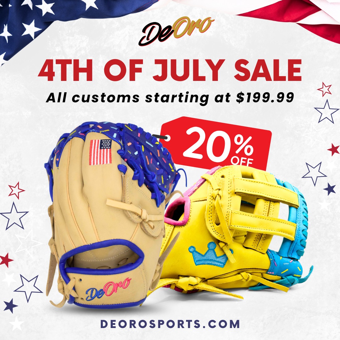 All Custom Gloves starting at $199.99! Sale Ends July 5th.