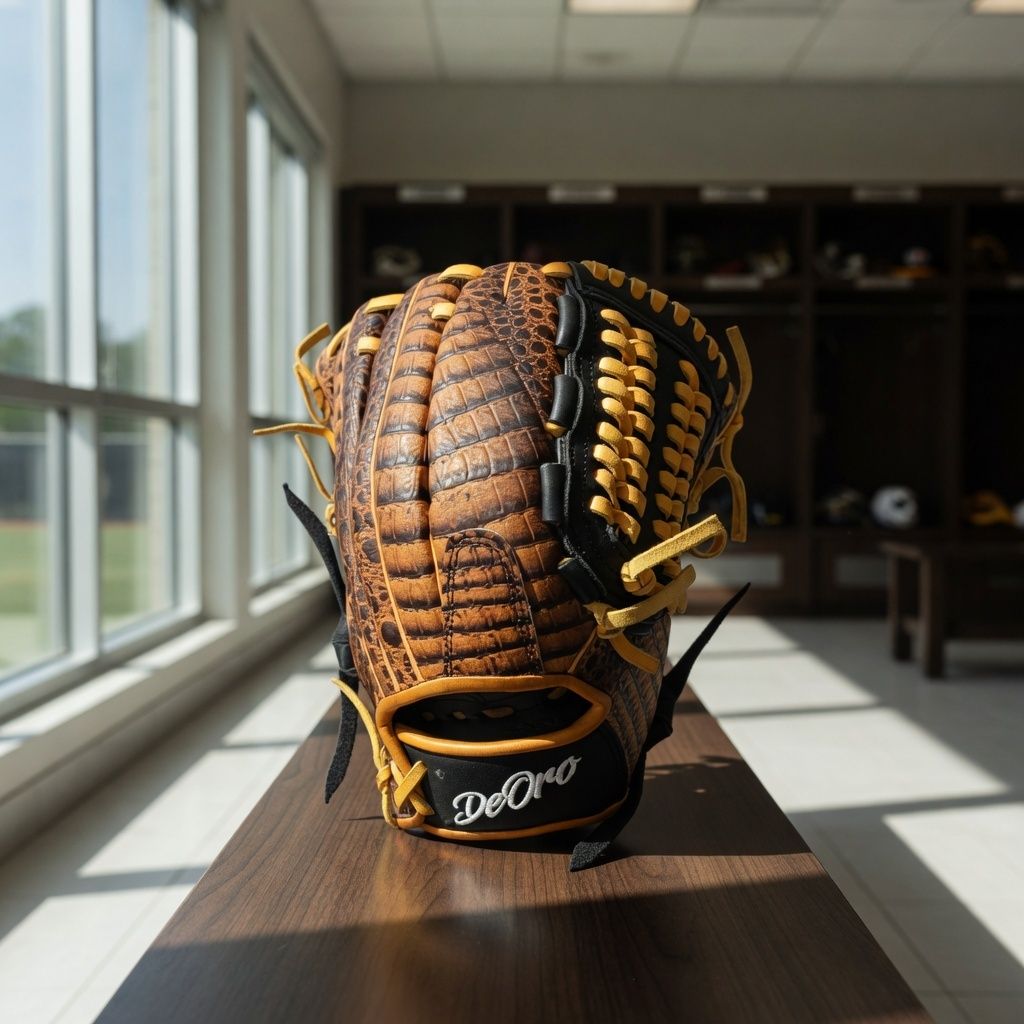 Elevate your game with custom gloves that make a statement. 🐍✨ Our crocodile print and black combo is a grand slam.DeOro Sports
Custom yours now at deorosports.com#deorosports #customgloves #baseball #softball #fyp