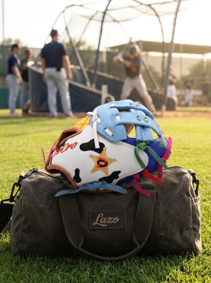 Pack for greatness! 🤠 Custom leather details, iconic patterns, and unmatched field presence sitting on top of your game-day gear. Elevate your style from the dugout to the diamond.DeOro Sports
Custom yours now at deorosports.com
#deorosports #customgloves #baseball #softball #fastpitch