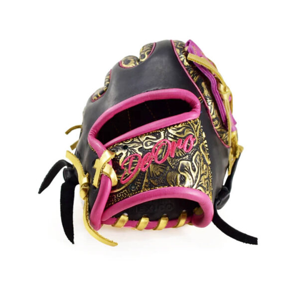 11.50" Baseball Royal Infield Modified Trapeze Web Black-Gold Floral Fuchsia Glove