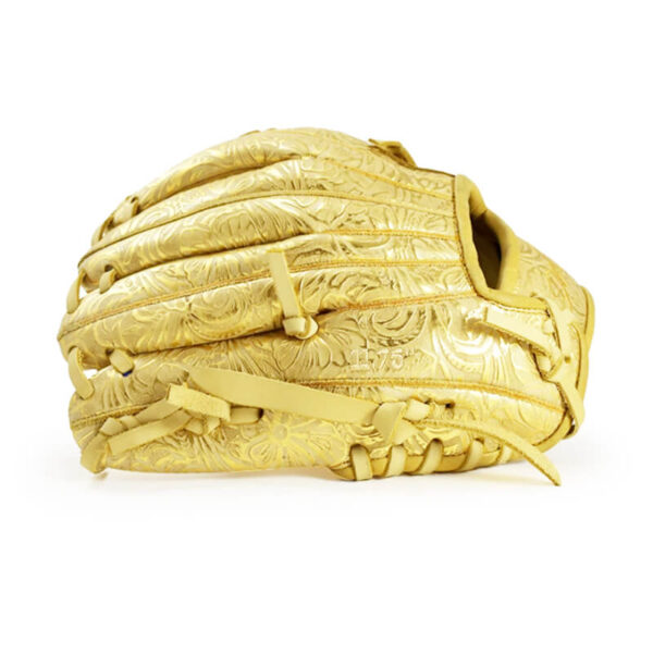 11.75" Baseball Single Welting Infield Slash Web Gold-Bone Floral Glove