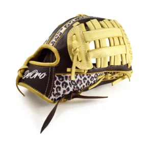 12.50" Softball Double Welting Outfield H Web Leopard-Coffee Glove