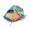 10.50" Ice Cream Trapeze Net Web Bone Blue-Pink Glove