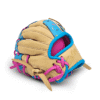 10.50" Ice Cream Trapeze Net Web Bone Blue-Pink Glove