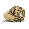 11.50" Double Welting I Web Floral Black-Gold, Tan Glove