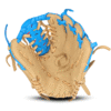 10.50" Ice Cream Trapeze Net Web Infield Bone Blue Glove