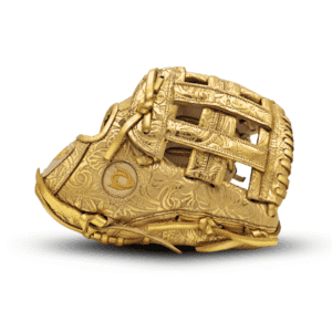 11.75" Baseball Single Welting Infield H Web Gold-Bone Floral Glove