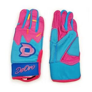 Ice Cream Batting Gloves - Blue and Pink