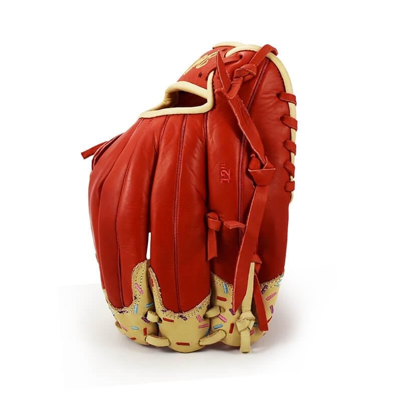 12" Softball Ice Cream H Web Red-Bone Glove - Image 2