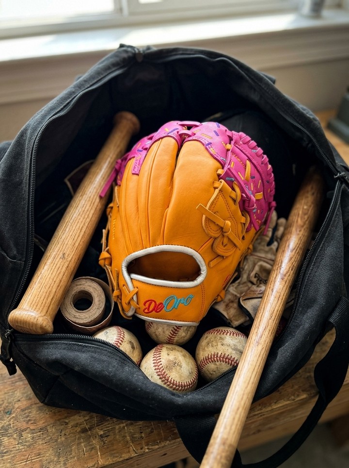 The bag is packed, the bats are ready, and the leather is loud. 🎒 Bring a little sweetness to the daily grind with a custom sprinkle design that pops right out of the equipment bag.DeOro Sports
Custom yours now at deorosports.com#deorosports #customgloves #baseball #softball #fyp