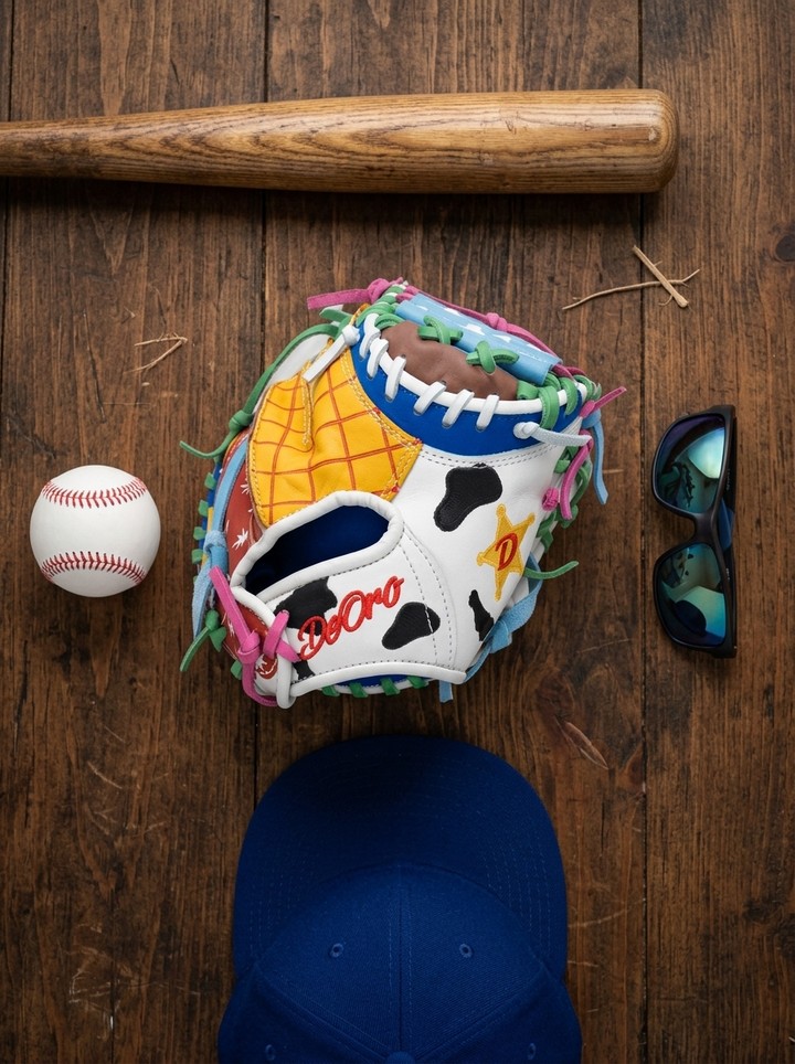 Reach for the sky! 🤠 Take your game to infinity and beyond with a completely custom leather build that stands out in any dugout. From custom patterns and unique colorways to personalized embroidery, bring your favorite dynamic duo vibes straight to the diamond.DeOro Sports
Custom yours now at deorosports.com
#deorosports #customgloves #baseball #softball #fastpitch