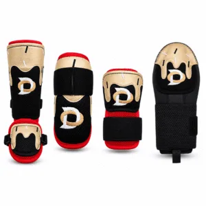 Protective Gear Bundle - Black-Red-Gold