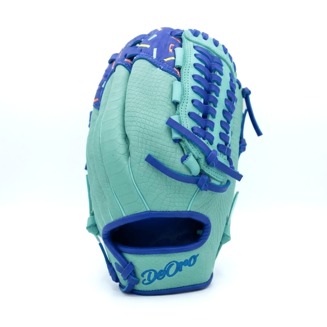 11.75" Ice Cream Crocodile Mint–Royal Blue Glove