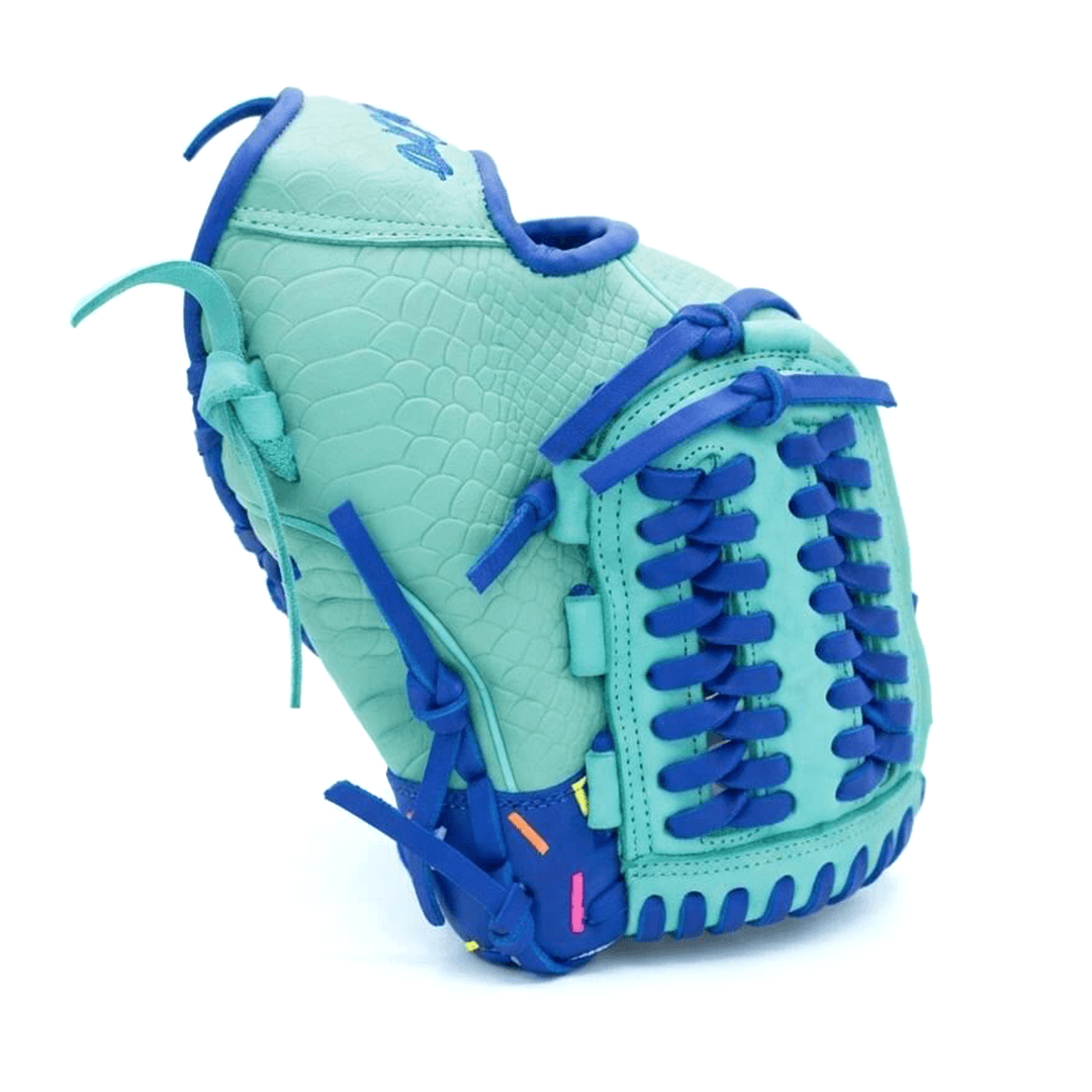 11.75" Ice Cream Crocodile Mint–Royal Blue Glove