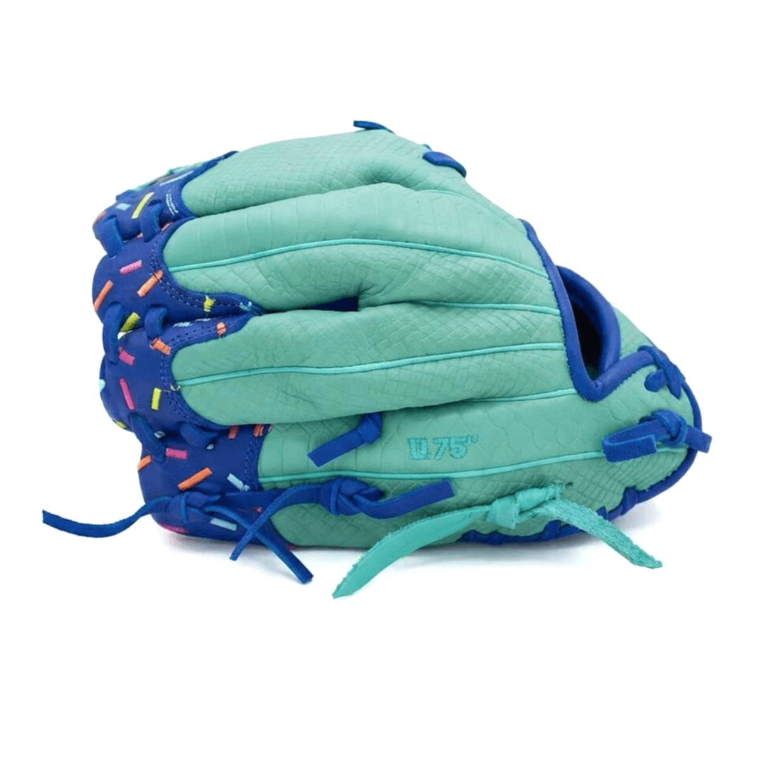 11.75" Ice Cream Crocodile Mint–Royal Blue Glove