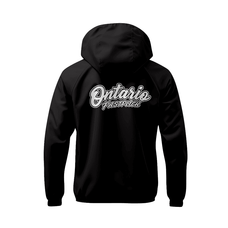 Ontario Fastpitch Double-Layer Performance Windbreaker | Black - Image 2