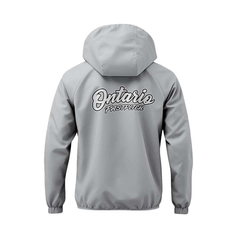 Ontario Fastpitch Double-Layer Performance Windbreaker | Gray - Image 2